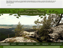 Tablet Screenshot of gasthof-zur-hoffnung.de